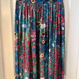 Blackmilk Multicolor Floral A-Line Skirt